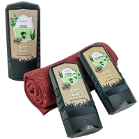 Набор(гель для душа.гель для бритья..лосьон после бритья.полотенце.пакет 30*30)