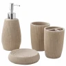 Набор для ванной комнаты 4пр. (мыльница, дозатор для мыла, подставка для зубных щеток, подставка для косметических аксессуаров)