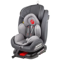 Кресло детское с ISOFIX KBH308 Dark Gray/ Light Gray 0-36кг