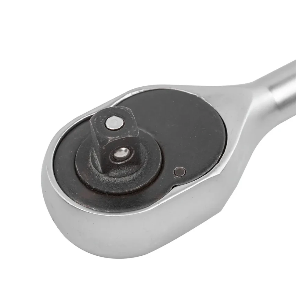 Трещотка реверсивная с резиновой ручкой 3/8''(L-205мм, 45зуб)