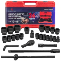 Набор инструментов ударных 26пр. 3/4''(6гр.)