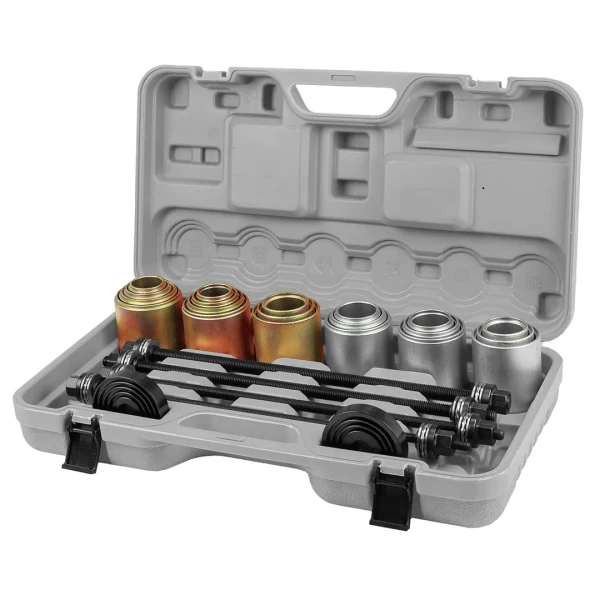 Набор инструментов для снятия и установки втулок, подшипников и сайлентблоков универсальный, 26пр. (М10, М12, М14, М16) в кейсе