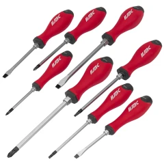 Набор отверток силовых магнитных 8пр (SL5.5x75мм, SL6.5x100мм, SL8х150мм, РН1х75мм, РН2х100мм, РН3х150мм, Т20х100мм, Т25х125мм) в блистере