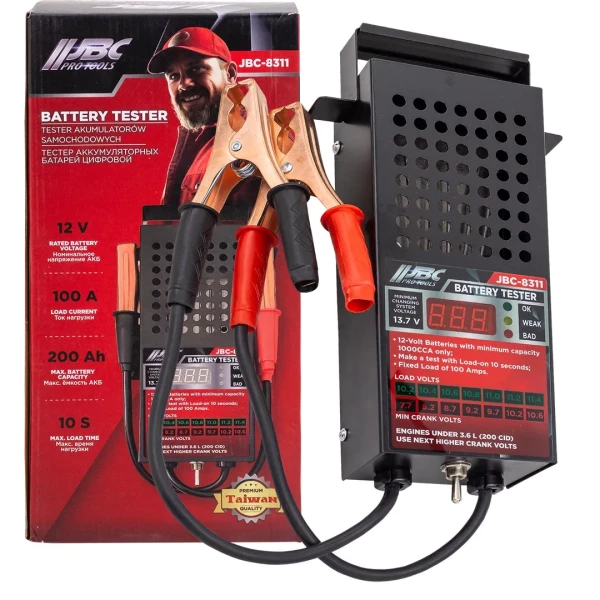 Тестер аккумуляторных батарей цифровой 12V, 100A, 200Ah