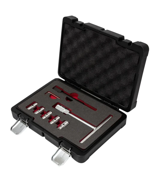 Набор фрез для чистки седел дизельных форсунок 8пр(15х19, 17х17-2шт, 17х19, 17х21мм).в пластиковом кейсе