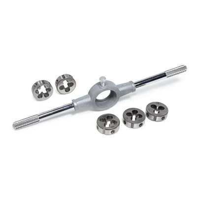 Набор плашек метрических 6пр. (М6х1.0,М7х1.0,М8х1.25,М10х1.5,М12х1.75),в блистере