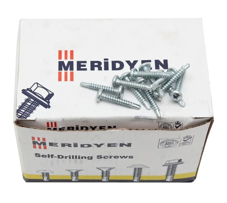 Pan head screw, self drilling, galvanized (800шт)