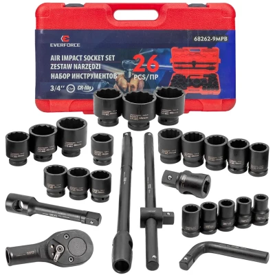 Набор инструментов ударных 26пр. 3/4''(12гр.)