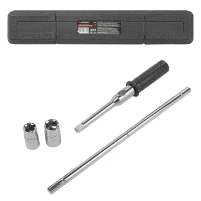 Ключ балонный крестовой сборный, 5 пр.1/2''(17-19, 21-23 мм),в кейсе