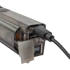 Фонарь ручной аккумуляторный с функцией повербанка и солнечной панелью (7 реж. работы, аккум. 1800мАч, 15Вт, время работы 2-6ч, время зар. 4ч, 1000м)