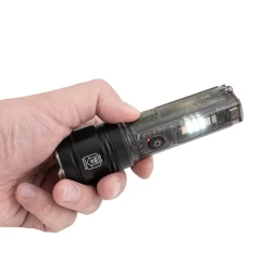 Фонарь ручной аккумуляторный с функцией повербанка и солнечной панелью (7 реж. работы, аккум. 1800мАч, 15Вт, время работы 2-6ч, время зар. 4ч, 1000м)