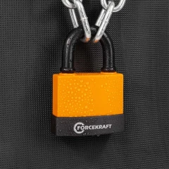 Замок навесной водонепроницаемый 70мм (дужка 12х10мм, пространство для замка 37х30мм, 3 ключа) в блистере