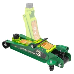 Домкрат подкатной гидравлический низкопрофильный 3т (поворотная ручка 360°,h min 85мм, h max 385мм)