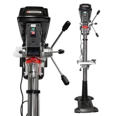 Станок сверлильный напольный (220В, 750Вт, 260-3000об/мин, диаметр сверла - 3-16мм, 12 скоростей)