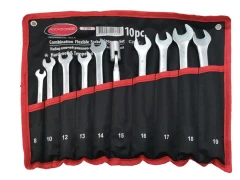 Набор ключей рожково-торцевых шарнирных 10пр. (8, 10, 12-19мм) на полотне