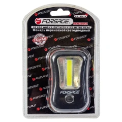 Фонарик переносной светодиодный в комплекте с батарейками (торцевой свет 4LED, боковой свет CUB, 3xAAA), в блистере