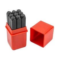 Набор штампов цифровых 5мм, 9пр., в пластиковом футляре