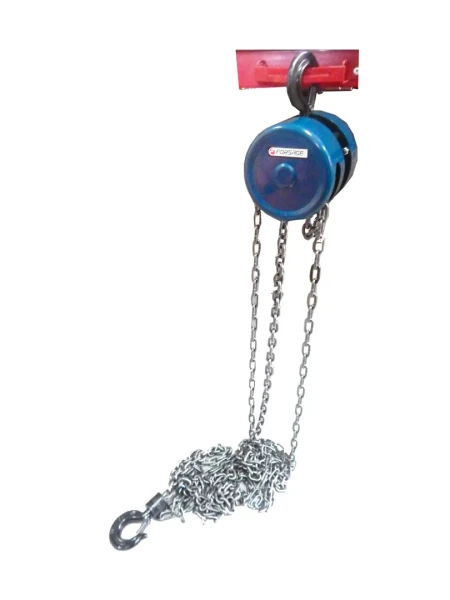 Лебедка механическая подвесная с фиксацией цепи натяжения, 5т (длина цепи - 3м)