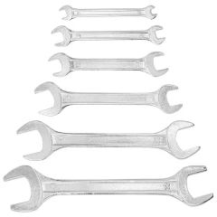 Набор ключей рожковых 6пр. (6х7, 8х10, 12х13, 14х17, 19х21, 22х24мм) в пластиковом держателе