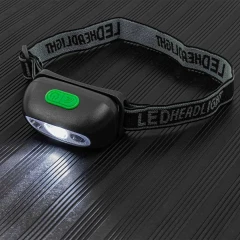 Фонарь светодиодный налобный аккумуляторный с сенсором бесконтактного включения (4 реж.раб.,500мАч,80-180Лм,время раб.90-210мин,время зар.120мин)