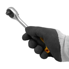 Трещотка реверсивная с резиновой ручкой 3/8''(L-200мм, 72зуб)