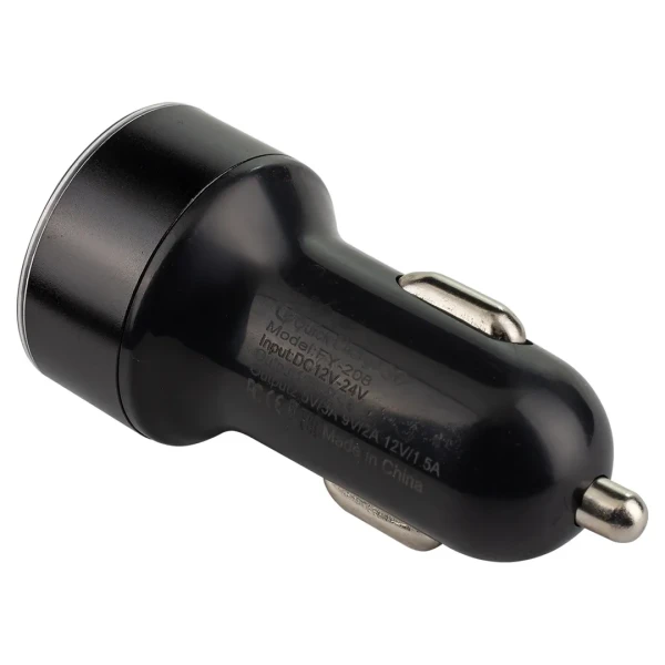Автомобильное зарядное устройство FY-208 с вольтметром (12V-24V, USB:5V-Max 2.4A, QC3.0: 5V/3A,9V/2A,12V/1.5A)