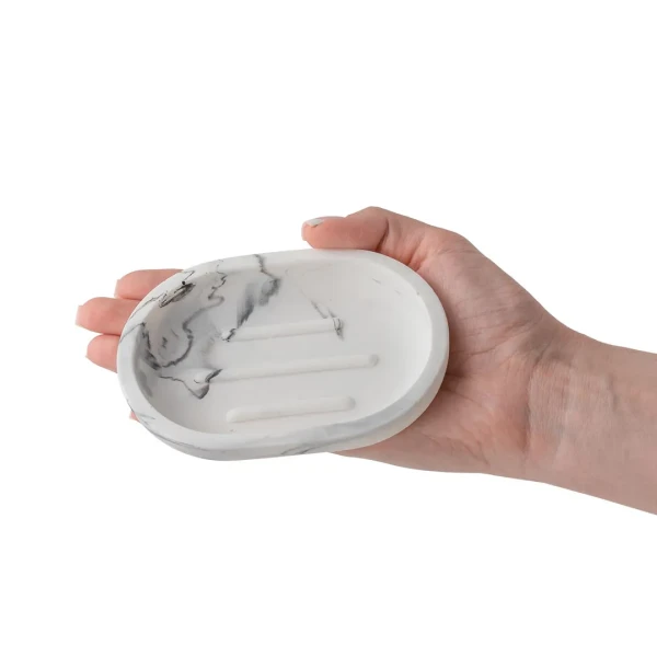 Набор для ванной комнаты 4пр. (мыльница, дозатор для мыла, подставка для зубных щеток, подставка для косметических аксессуаров)