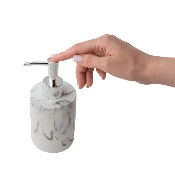 Набор для ванной комнаты 4пр. (мыльница, дозатор для мыла, подставка для зубных щеток, подставка для косметических аксессуаров)