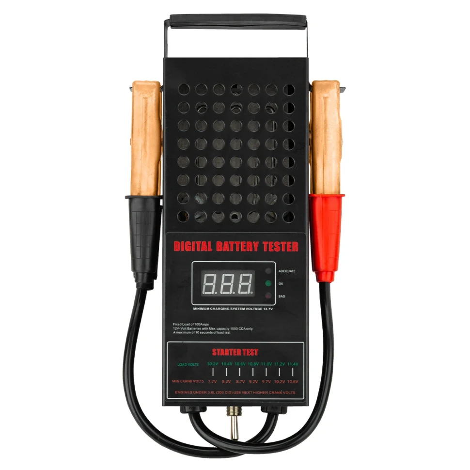 Тестер аккумуляторных батарей цифровой (12V, 100А)