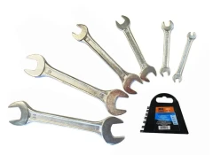 Набор ключей рожковых 6пр. (6х7, 8х10, 12х13, 14х17, 19х21, 22х24мм) в пластиковом держателе