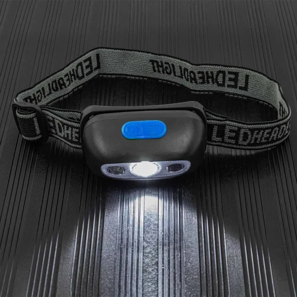 Фонарь светодиодный налобный аккумуляторный с сенсором бесконтактного включения (4 реж.раб.,500мАч,80-180Лм,время раб.90-210мин,время зар.120мин)