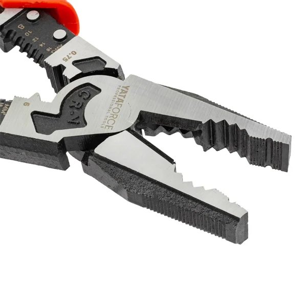 Плоскогубцы комбинированные для снятия изоляции 8,5''(215мм) в блистере