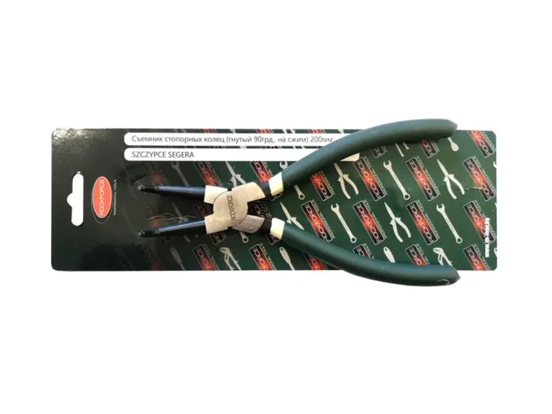 Съемник стопорных колец гнутый на сжим(90°,L-330мм),в блистере