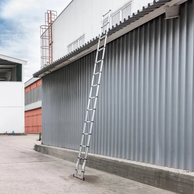 Лестница телескопическая алюм. бытовая 5.4м (14 ступ.)