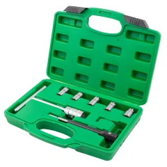 Набор фрез для чистки и восстановления посадочных мест форсунок, 7пр. (размер фрез: 17x21, 17x19, 15x19, 17x17мм) в кейсе