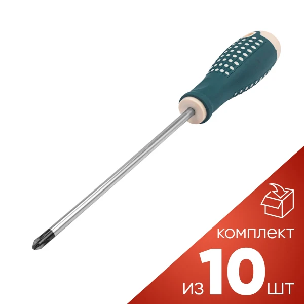 (к-т 10шт.)Отвертка крестовая PH2.0х150мм