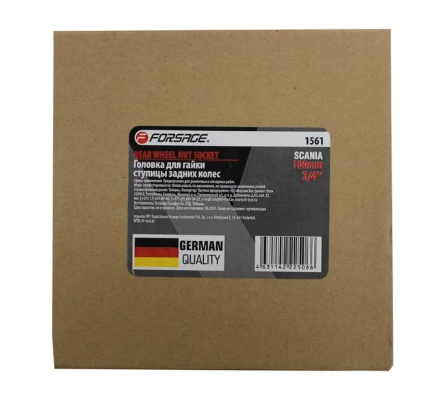 Головка для ступичных гаек задних колес грузовых а/м 100мм,3/4''