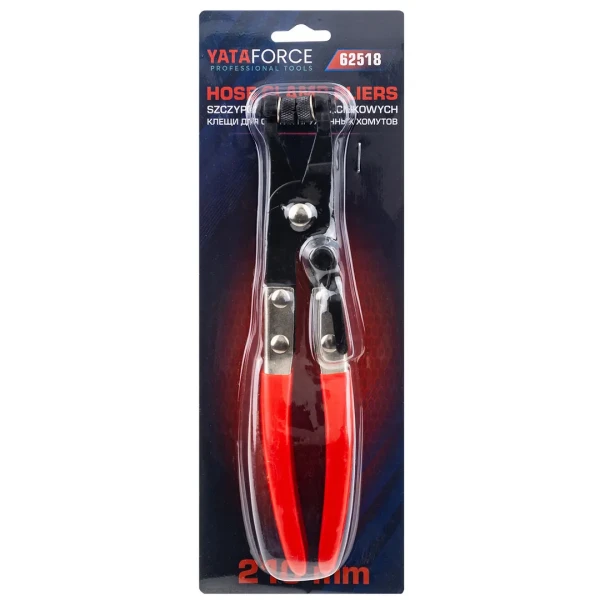 Клещи для снятия пружинных хомутов 210мм, в блистере