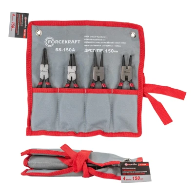 Набор съемников стопорных колец, 4пр. (L-150мм), на полотне