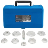 Набор инструментов для установки сальников и подшипников, 10пр. (39.5, 44.5, 50, 59, 63, 65, 72, 76, 81мм) в кейсе