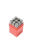 Набор штампов цифровых 10мм, 9пр., в пластиковом футляре