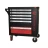 Тележка инструментальная 6-полочная с набором инструментов 154пр(черно-красная)и доп.секцией(780х740х470мм,полки:500х400х65мм-4шт, 500х400х160мм-1шт)