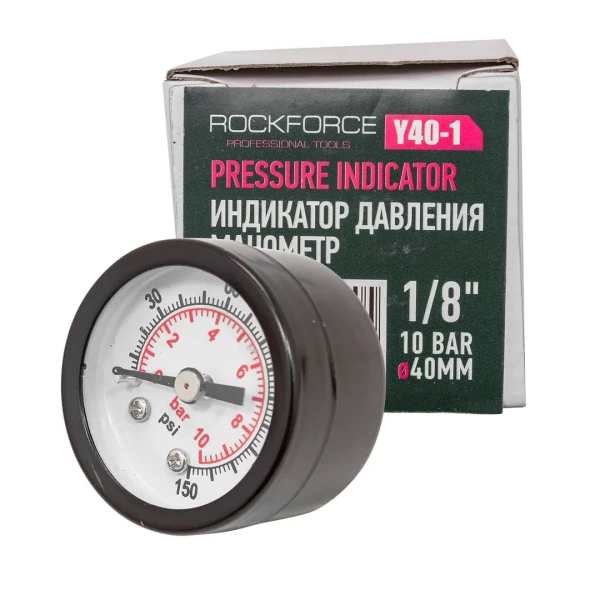 Индикатор давления манометр 1/8''10bar(D-40мм)
