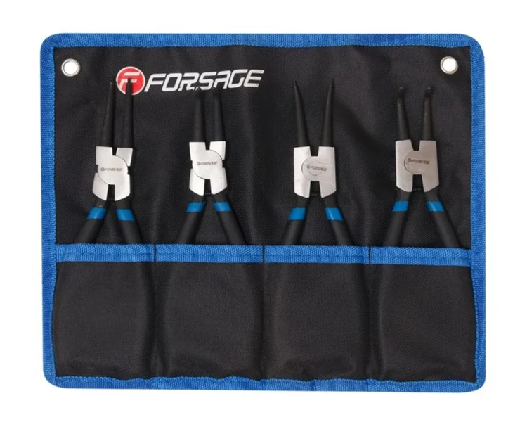 Набор съемников стопорных колец, 4пр(L-200мм), на полотне