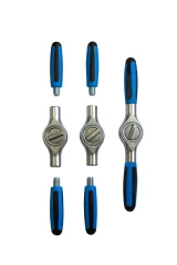 Набор трещоток реверсивных Т-образных, (1/4'',3/8'',1/2''),в кейсе