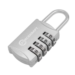 Замок навесной с кодовым паролем 40х28х12мм(дужка 3.5мм, пространство для замка 21х12мм, код 4 цифры) в блистере