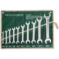 Набор ключей рожковых 10пр. (8х10, 9х11, 12х13, 14х15, 16х17, 18х19, 21х23, 22Х24 27х30, 32Х36мм) на полотне