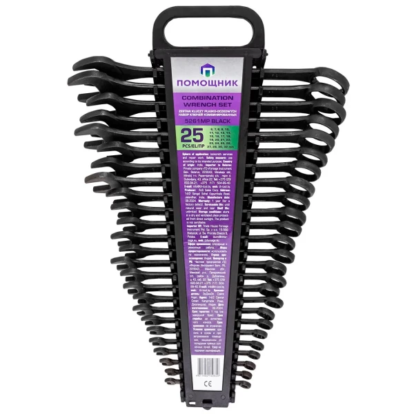 Набор ключей комбинированных 25пр. (6-28, 30, 32мм),в пластиковом держателе