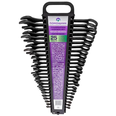 Набор ключей комбинированных 25пр. (6-28, 30, 32мм),в пластиковом держателе