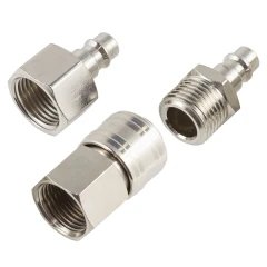 Набор быстроразъемных соединений 1/2'', 3пр.(штуцер-2шт внутр./наруж. резьба, быстроразъем-1шт внутр. резьба)